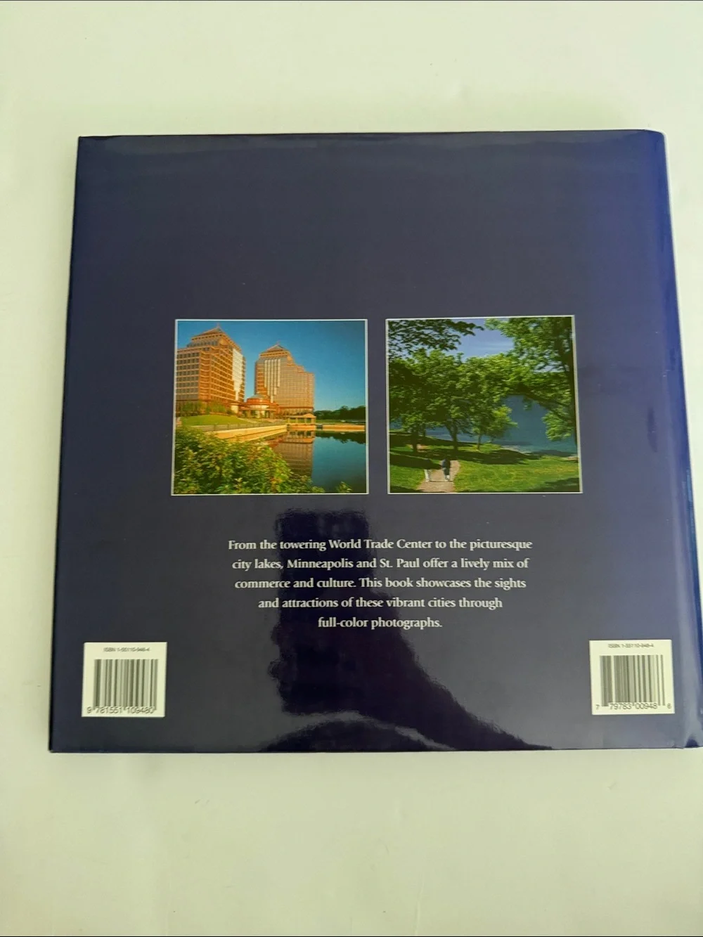 Minneapolis and St. Paul Hardcover City Photo Book - Blue & Gold Cover